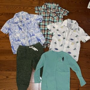 Boys 2t lot with button downs, long sleeve, pants, short-all